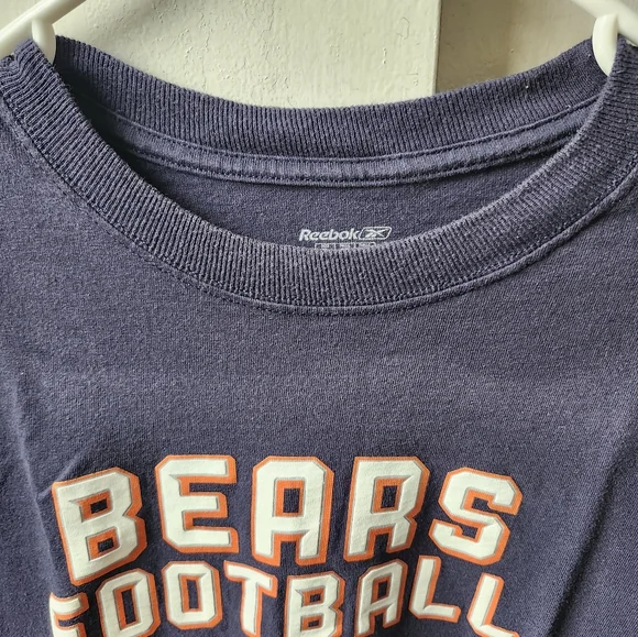 NFL Chicago Bears Reebok Sweatshirt Long Sleeve XL Navy Blue Orange - Picture 4 of 5